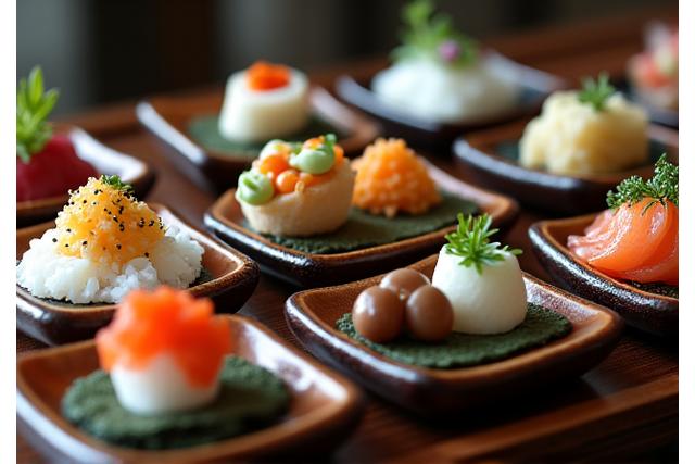 華やかな懐石料理