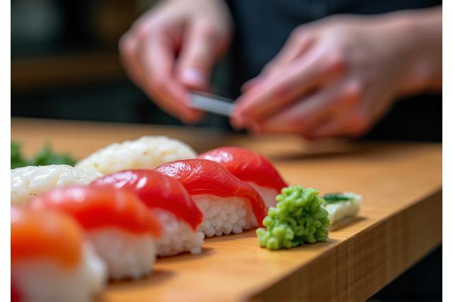 熟練の寿司職人